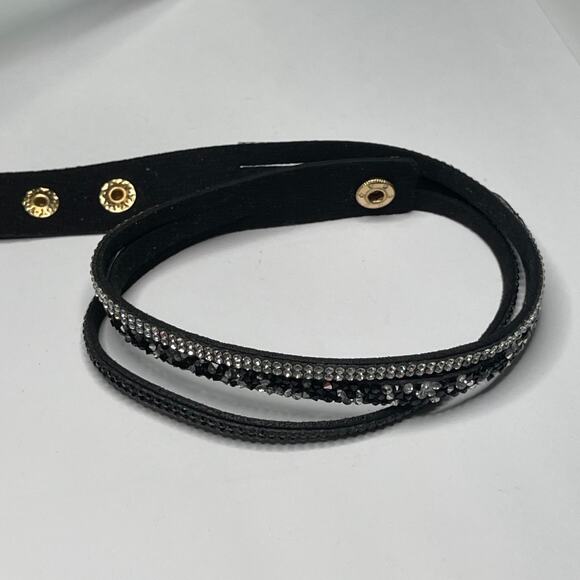 wrap bracelet black suede gray white boho bohemian versatile trendy jewelry - Picture 5 of 13